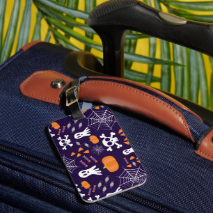 Étiquette À Bagage Motif amusant d'Halloween