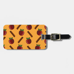 Étiquette À Bagage Motif Apple Cinnamon
