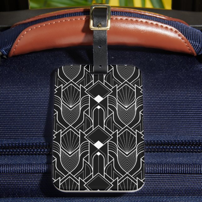 Étiquette À Bagage Motif Art Déco Gatsby (Insitu Rectoal 2)