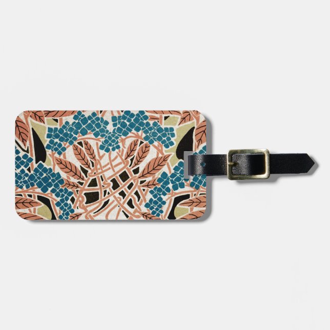 Étiquette À Bagage Motif Art Nouveau #12 (Devant horizontal)