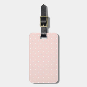 Étiquette À Bagage Motif aux pois blancs