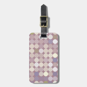 Étiquette À Bagage Motif d'abrégé sur cercles de tissu