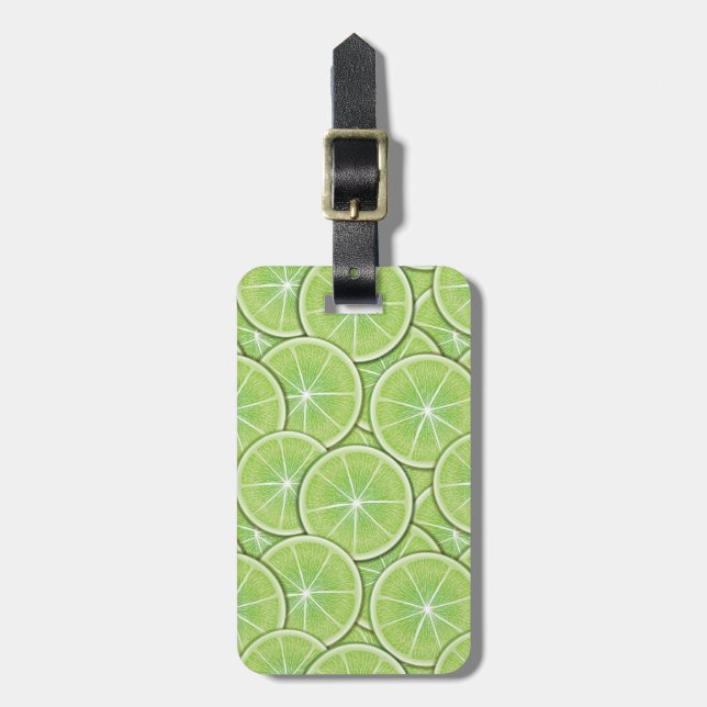Étiquette À Bagage Motif d'agrume (Devant Vertical)