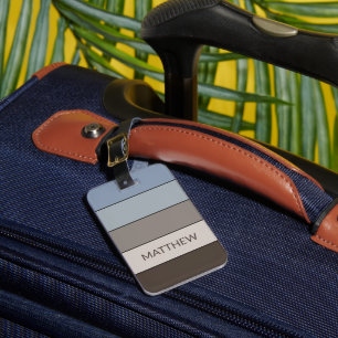 Étiquette À Bagage Motif d'art personnalisé multicouleurs