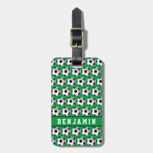 Étiquette À Bagage Motif de balle de soccer