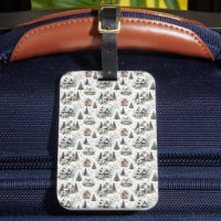 Motif de Chute de Neige de Cottage d'Hiver