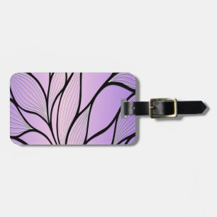 Étiquette À Bagage Motif de congé créatif Pearlescent violet