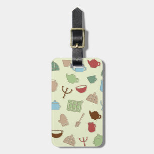 Étiquette À Bagage Motif de cuisine