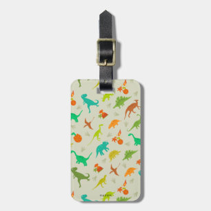 Étiquette À Bagage Motif de dinosaures