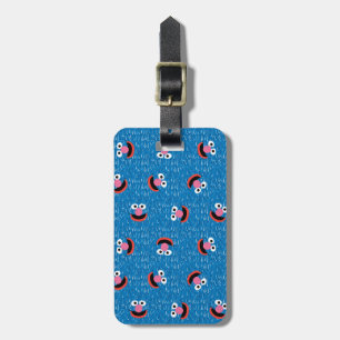 Étiquette À Bagage Motif de face de fourrage de Grover