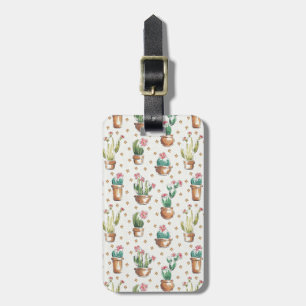 Étiquette À Bagage Motif de fleur d'étape   de fleur de désert