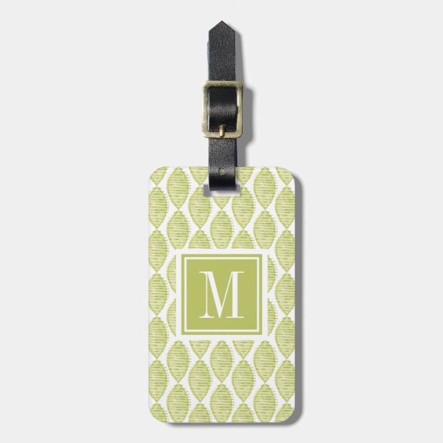 Étiquette À Bagage Motif de fleurs de Hygge (Devant Vertical)