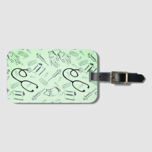 Étiquette À Bagage Motif de médecin chirurgien vintage