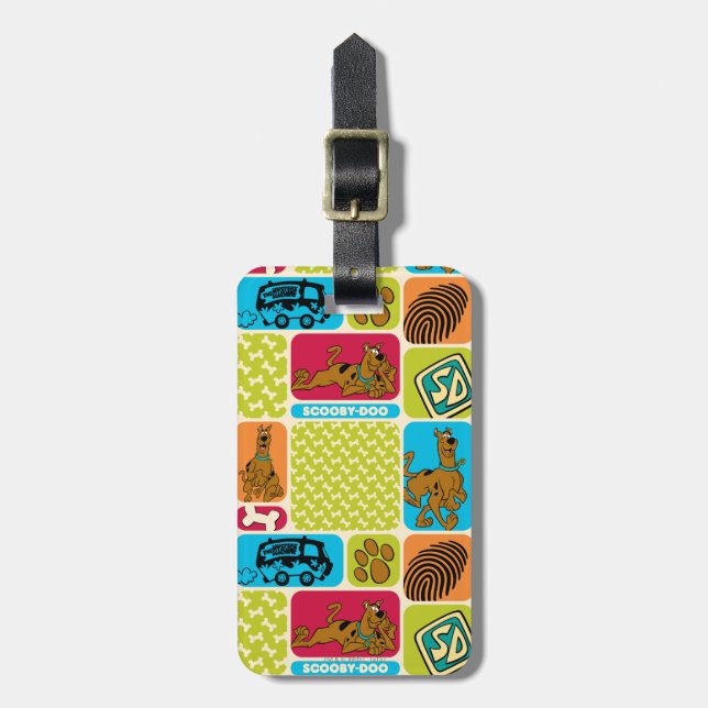Étiquette À Bagage Motif de mystère Scooby-Doo (Devant Vertical)