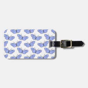 Étiquette À Bagage Motif de papillon cosmique