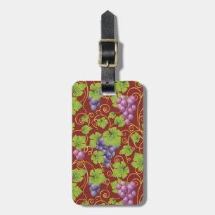 Étiquette À Bagage Motif de raisin