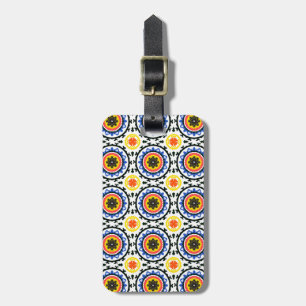 Étiquette À Bagage Motif de Suzani