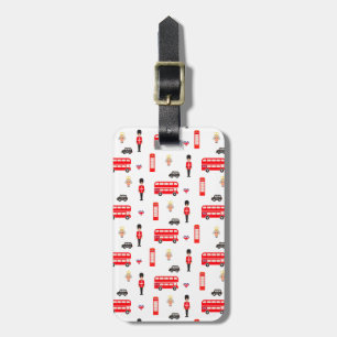 Étiquette À Bagage Motif de symboles de l'Angleterre