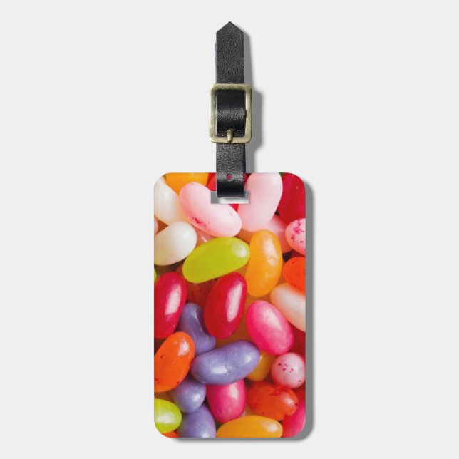 Étiquette À Bagage Motif des dragées à la gelée de sucre (Devant Vertical)