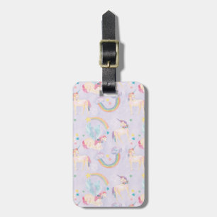 Étiquette À Bagage Motif des licornes magiques