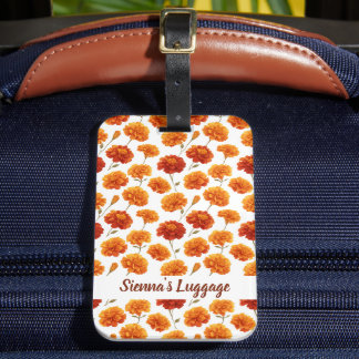 Étiquette À Bagage Motif élégant de souci