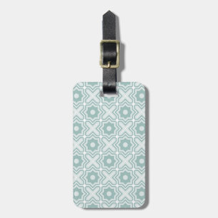 Étiquette À Bagage Motif embrouillé de trellis