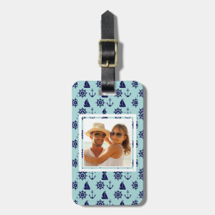 Étiquette À Bagage Motif en bord de mer personnalisé