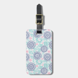 Étiquette À Bagage Motif ethnique de Paisley