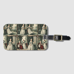 Étiquette À Bagage Motif européen vintage sans couture - Dai du 18e s