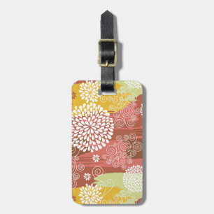 Étiquette À Bagage Motif floral 2