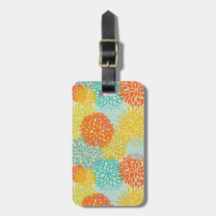 Étiquette À Bagage Motif floral 3