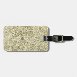 Étiquette À Bagage Motif floral Antique Damask Paisley
