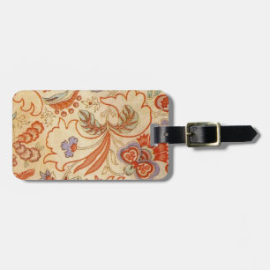 Étiquette À Bagage Motif floral antique paisley chintz