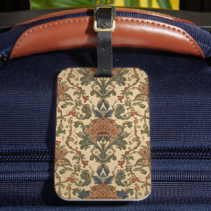 Étiquette À Bagage Motif floral Art nouveau de William Morris Compton