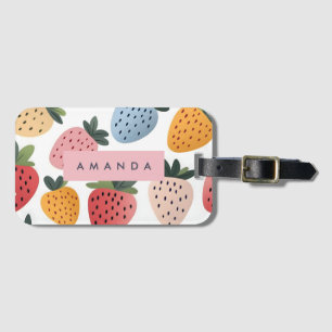 Étiquette À Bagage Motif Fruit Fruit Cute personnalisé