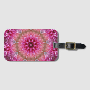 Étiquette À Bagage Motif géométrique à fleurs rose Mandala-67545