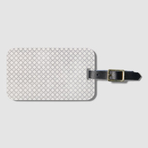 Étiquette À Bagage Motif géométrique beige islamique