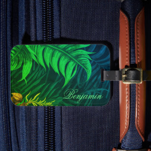 Étiquette À Bagage Motif hawaïen tropical personnalisé