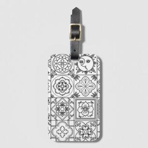 Étiquette À Bagage Motif inspiré de Talavera