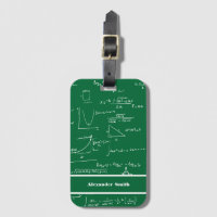 Motif joli d'équations mathématiques vertes pour v