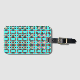 Étiquette À Bagage Motif mandala floral sans couture
