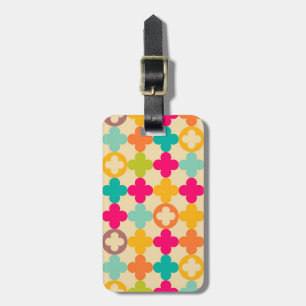 Étiquette À Bagage Motif médiéval vintage de rosette