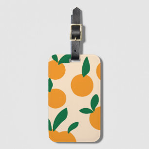Étiquette À Bagage Motif moderne et élégant à base d'agrumes