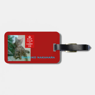 Étiquette À Bagage Motif personnalisé de chiens et de chats.