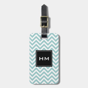 Étiquette À Bagage Motif personnalisé de l'étiquette Chevron de