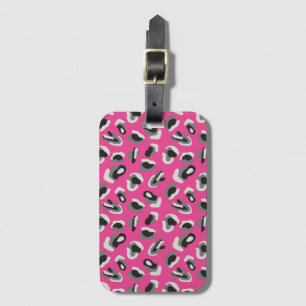 Étiquette À Bagage Motif poster de animal rose clair