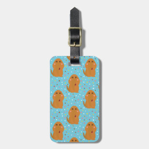 Étiquette À Bagage Motif Snuffleupagus Blue Stars & Dots