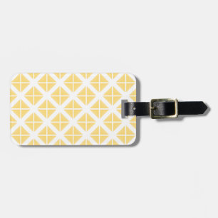 Étiquette À Bagage Motif triangle à la mode jaune