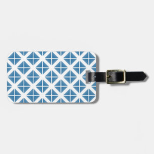 Étiquette À Bagage Motif triangle bleu tendance