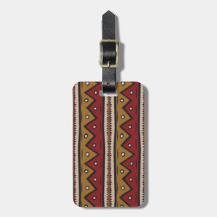 Étiquette À Bagage Motif tribal